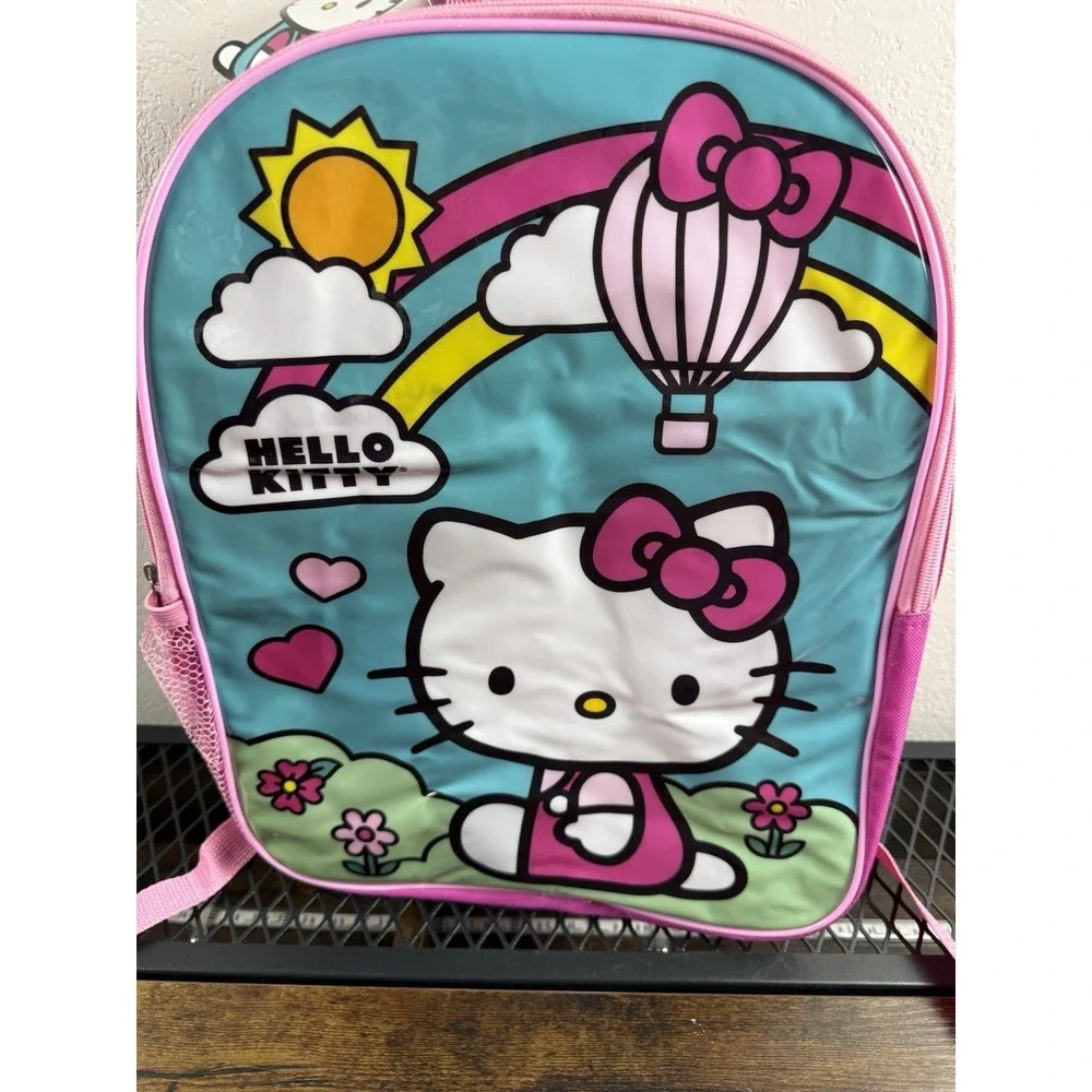 Large Backpack -‎ Hello Kitty - Garden Rainbow Pink 16